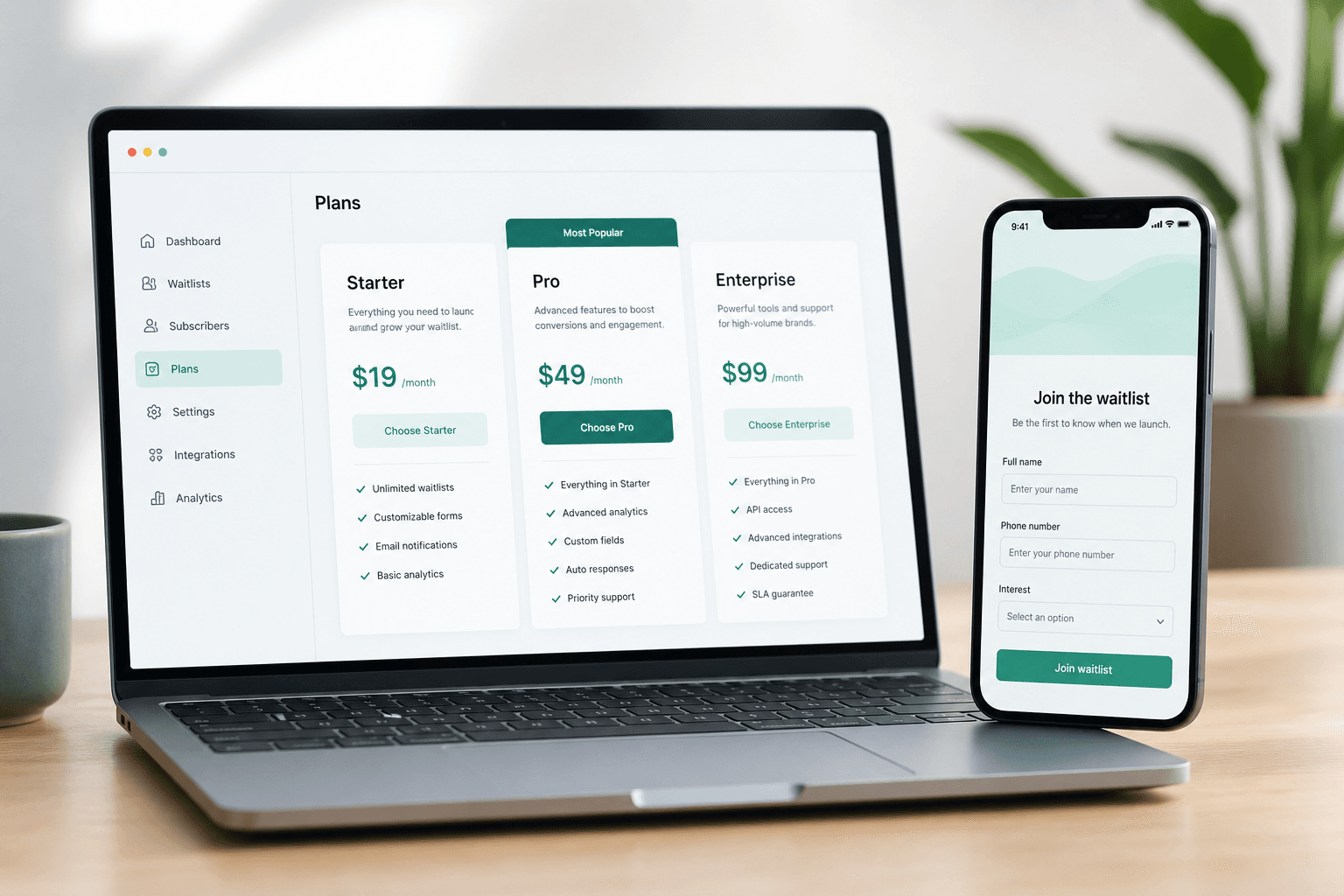 Waitlist Flow update: simpler pricing, richer signup forms, and a 7-day trial on every plan